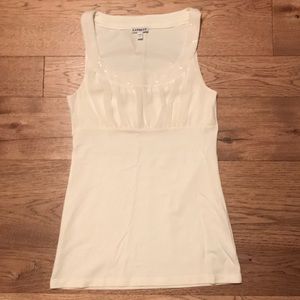 Cream Dressy Tank